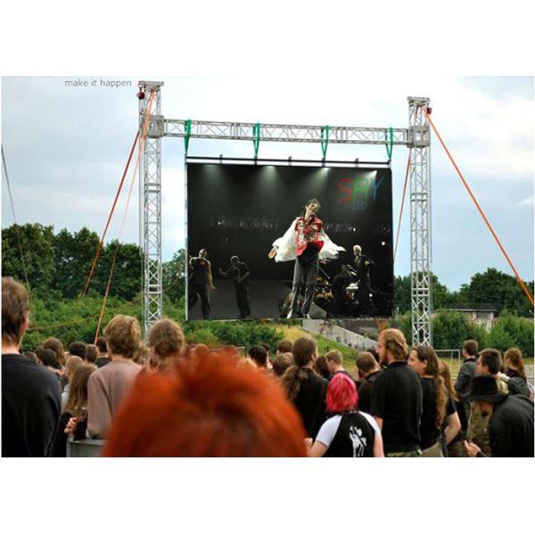 Waterproof  Slim P8 Outdoor Full Color Led Signs SMD 3535 256mm X 128mm