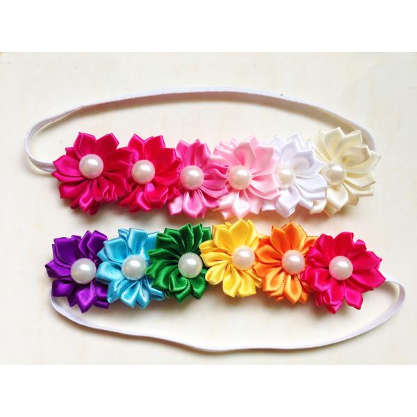 The new European and American children hair jewelry six polygonal flower hair color