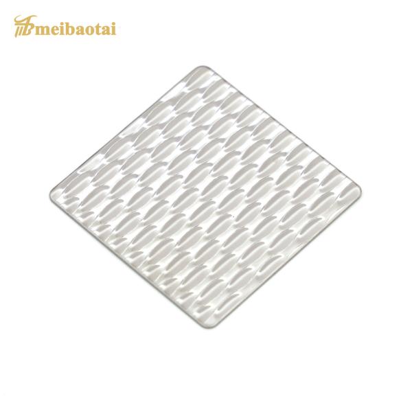 JIS Standard Stamped Decorative Stainless Steel Sheet with PVD Gold Coating in 304 Grade