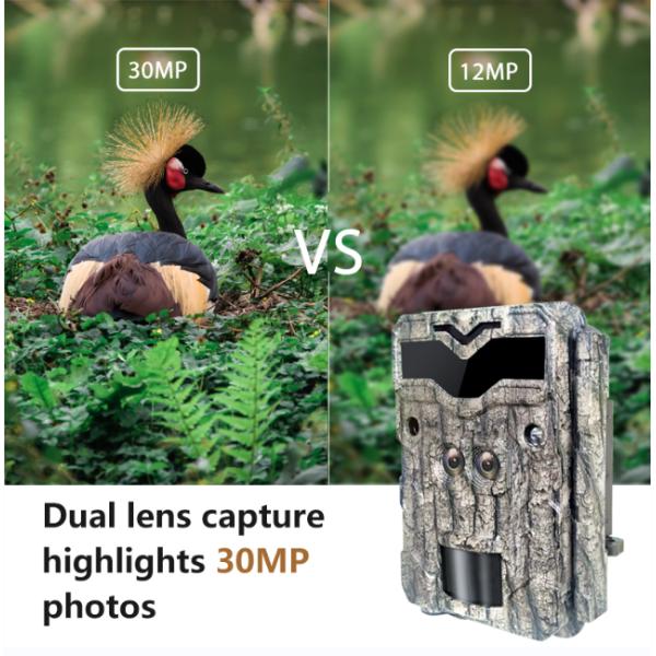 двойной объектив 4K держит камеру ночного видения камеры следа предохранителя на открытом воздухе охотясь