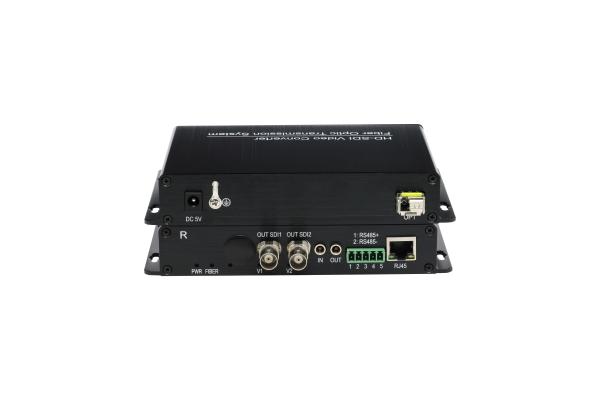 1080p/60hz HD SDI to fiber converter RS485 single mode 20 / 40 / 80km