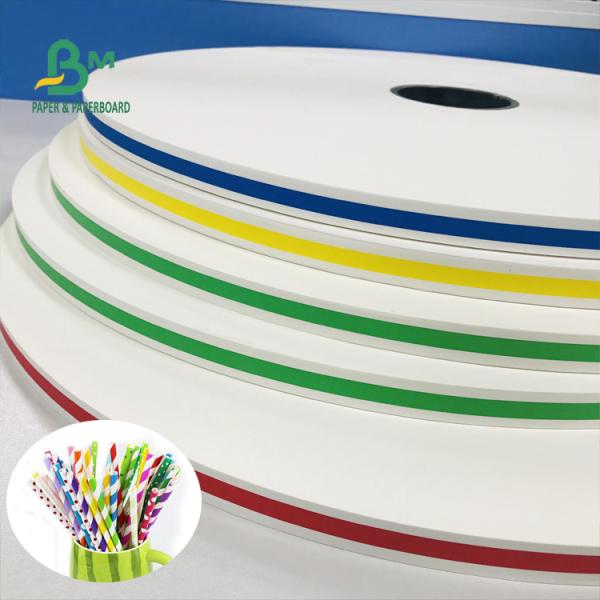 13.5 mm 14 mm Width White Kraft Paper Making Straws FDA Approved
