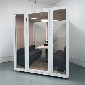 4 Person Meeting Pod with STC35dB Acoustic Performance L200×W180×H233cm External Size and L186×W164×H206cm Internal Size