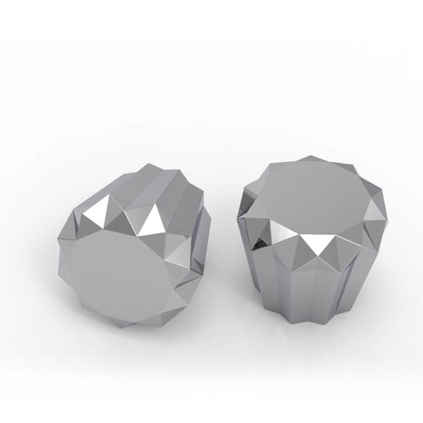 Irregular Custom Cylinder Shaped Perfume Bottle Cover Zamak Alloy Material