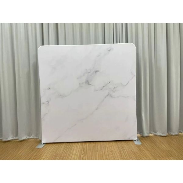 White Marble Pillowcase Backdrop Foldable Pillow Case Backdrop Stand