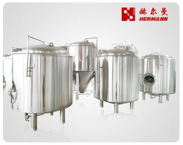 O PLC controla 304 de aço inoxidável o tanque brilhante 3mm internos da cerveja/espessura exterior de 2mm
