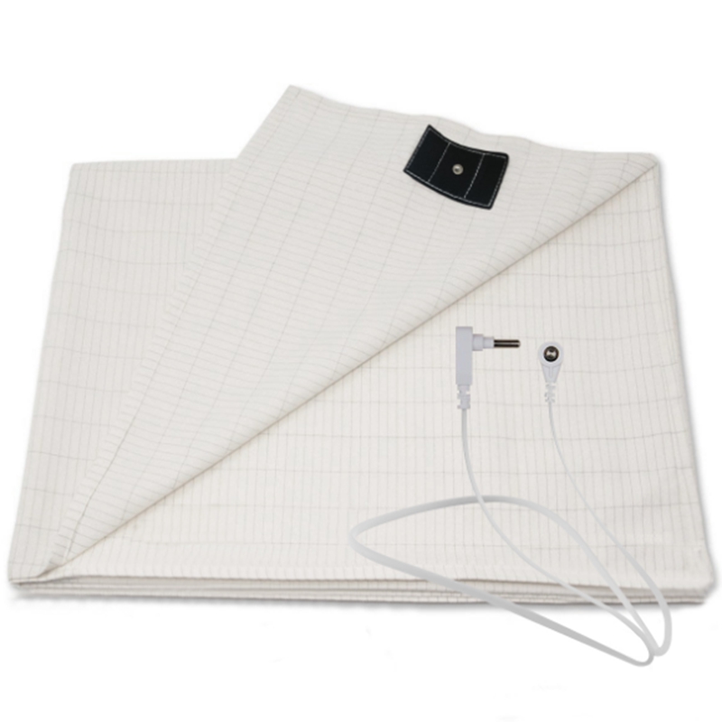 DDP Drop Shipping Grounding Earthing Silver Fiber Fitted Bed Sheet With 15ft Cord and Cost to US America With Shipping Cost