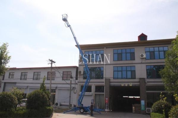 Towable Articulated Boom Lift Industrial Aerial Cherry Picker 10m 12m 14m 16m 19m