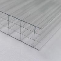 OEM Transparent 20mm Four Layer Plastic Polycarbonate Hollow Sheet Excellent Thermal Insulation And Impact Resistance
