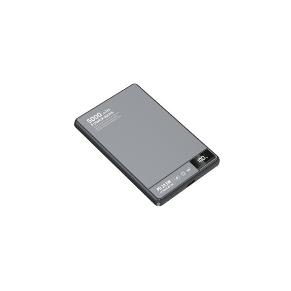 Wireless Charging Power Bank Ultra Slim Magnetic 5000mAh Portable Charger with Fast 18W Type C Input for Quick Recharge