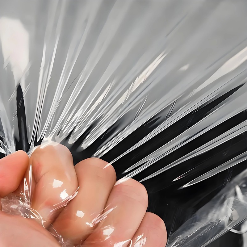 Moistureproof Soft High Impact PE Glossy High Transparency Hand Stretch Film High Tensile Strength for Glass Ceramic Mechanical