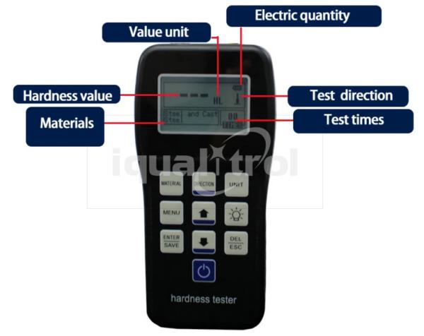 Basic Portable Leeb Metal Hardness Tester Support RS232 with Impact Device D