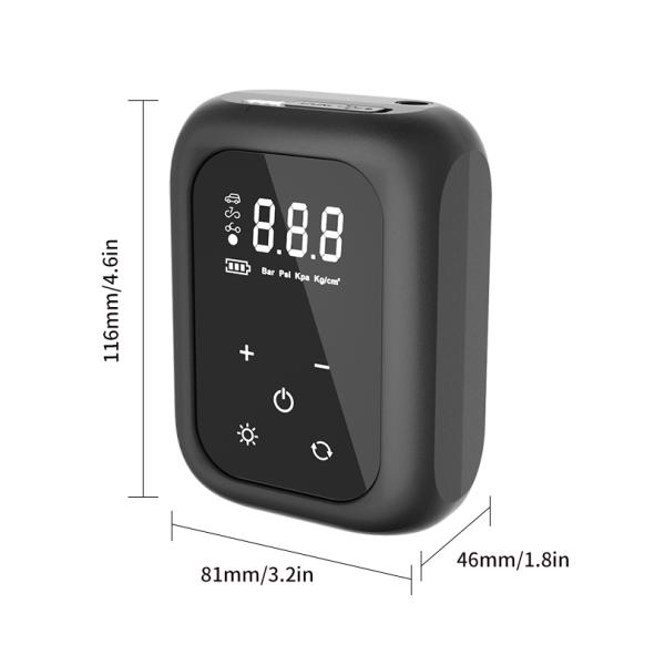 Effortless Inflation with YANTU AM49 Mini Bike Air Pump Compressor Cordless and Digital