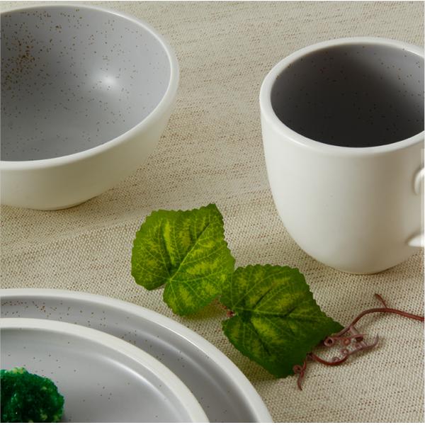 Glaze Round Ceramic Hotel Crockery Stoneware Dinner Set