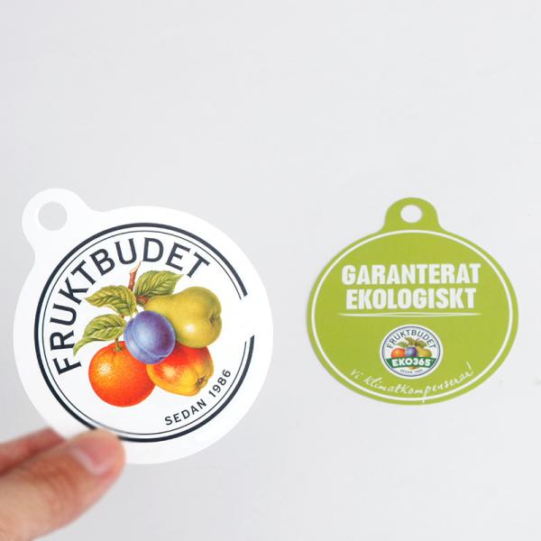 High Quality Custom Printed Lip Balm PVC Plastic Card with Transparent Packaging Box PP Plastic hang Tag