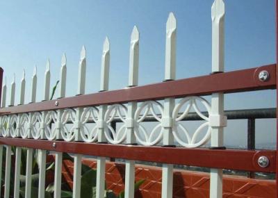 Safety Hot Dipped Zinc Steel Fence , Powder Coated Steel Tubular Fence