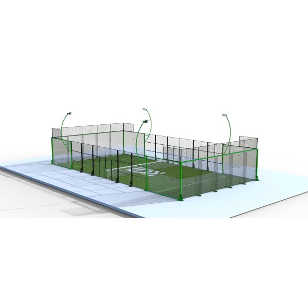Immersive 360 Degree Panoramic Padel Court Panoramic 20m X 10m Or Customize Field Size