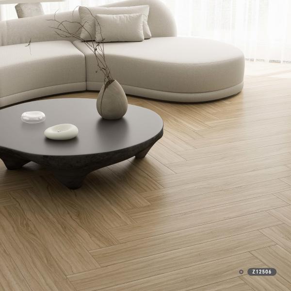 Porcelain Wooden Floor Tile Wood Looking Matte Surface 200x1000mm