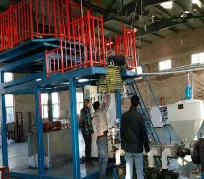 Durable Monolayer Blown Film Machine , Rotary Blowing Machine For PVC Film