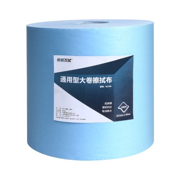 KILINE Heavy Duty Industrial Cleaning Wipes Jumbo Roll Food Grade Pulp+Polypropylene Nonwoven Wipes for Oil and Grease