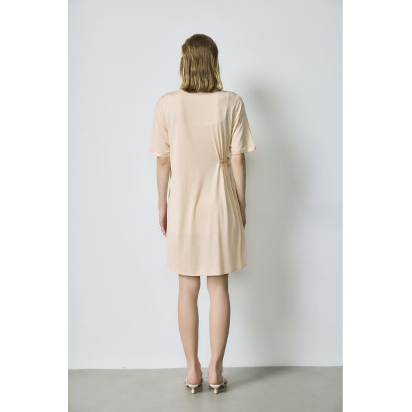 Fitted Silk Slip Dress 100% Mulberry Silk Pajama Set Adjustable Waist Tie