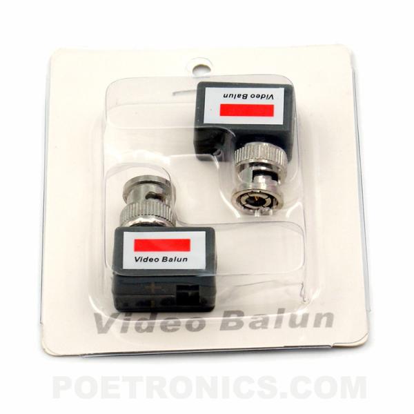 PVB-ET05 (400-600m) BNC Male to Screw Terminal CCTV Passive Video Balun transceiver