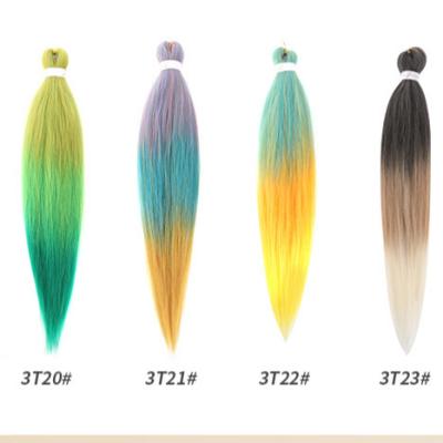 Material Ombre Crochet Braiding Hair Expression Pre Stretched Hair With 100g Weight