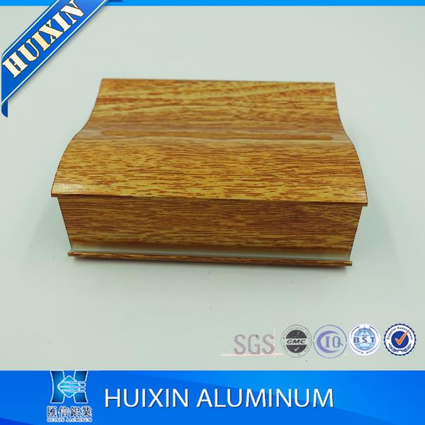 Wooden Grain Aluminum Extrusion Profiles for Kitchen Cabinet