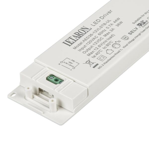 Mirror Lamp US Letaron LED Driver, Single Output 12V LED Driver