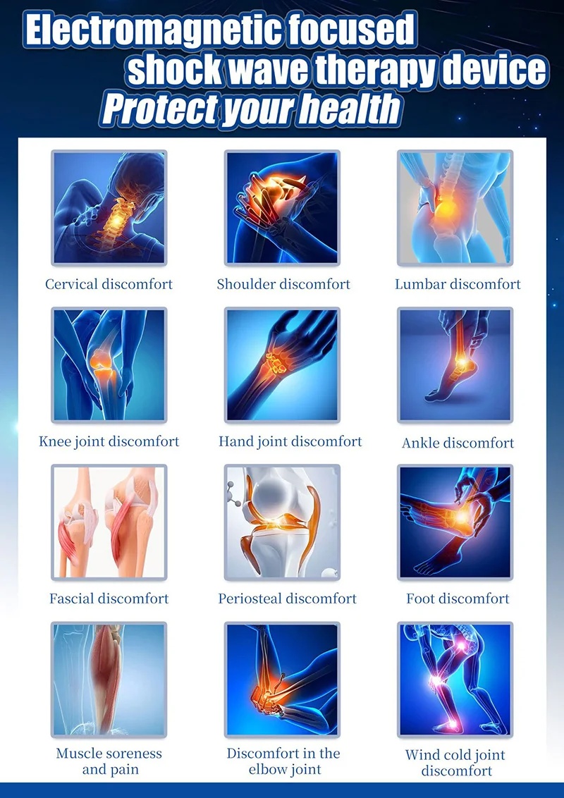 Electromagnetic Focused Shock wave Therapy Device for Musculoskeletal And ED Treatment