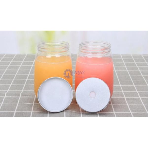 опарник напитка рта 0.5l ясности 16oz широкий пластиковый