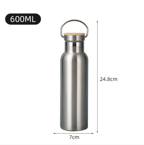 Gráfico de garrafas de água duplas isoladas de aço inoxidável clássico 25oz Proof Leak For Travel Gym Sport