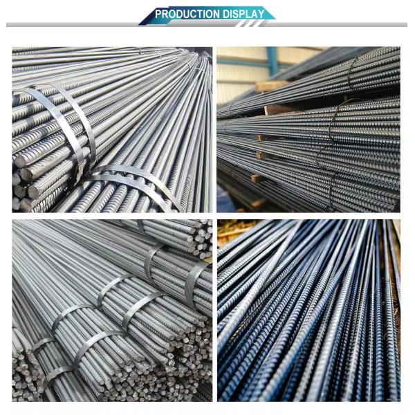 Non-Alloy HRB400 HRB400E HRB500 Round Carbon Steel Deformed Iron Rod Rebars for Building Construction 6mm 8mm 10mm 18mm