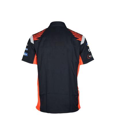 Impressão de logotipo personalizado Homens de manga curta camisa de corrida de motocicletas