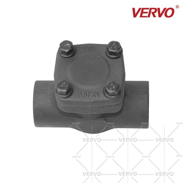 A válvula de verificação da bola forjou verificação tipo tipo do elevador interruptor Dn40 800lb de A105N aço carbono válvula 1 1/2 de aço do” do pistão da válvula de verificação