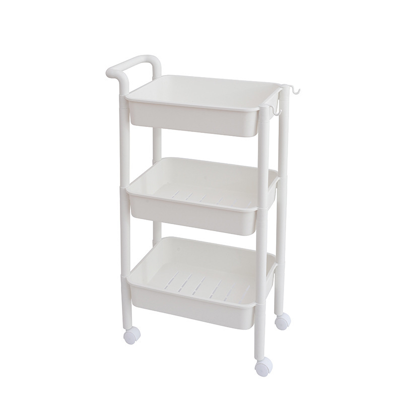 Kitchen Storage Rack Vegetable and Fruit Organizer Hand Trailer Storage Rack Bathroom Clutter Shelf