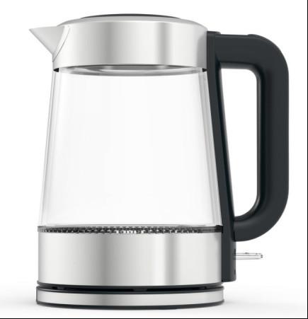 220V-240V High Borosilicate Clear Glass Electric Tea Kettle Electric  2200w