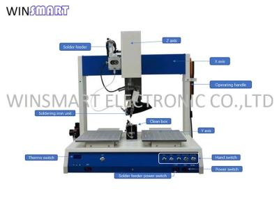 Máquina de solda automática 90Kg de Smd da multi linha central para 0.6mm Dia Soldering Wires