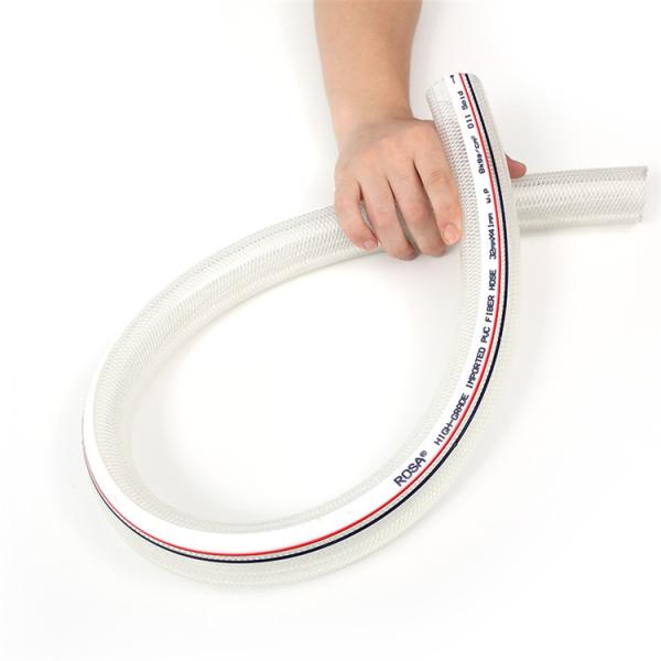3/8 1/2 3/4 transparent garden hose pvc water hose pvc fiber reinforced hose