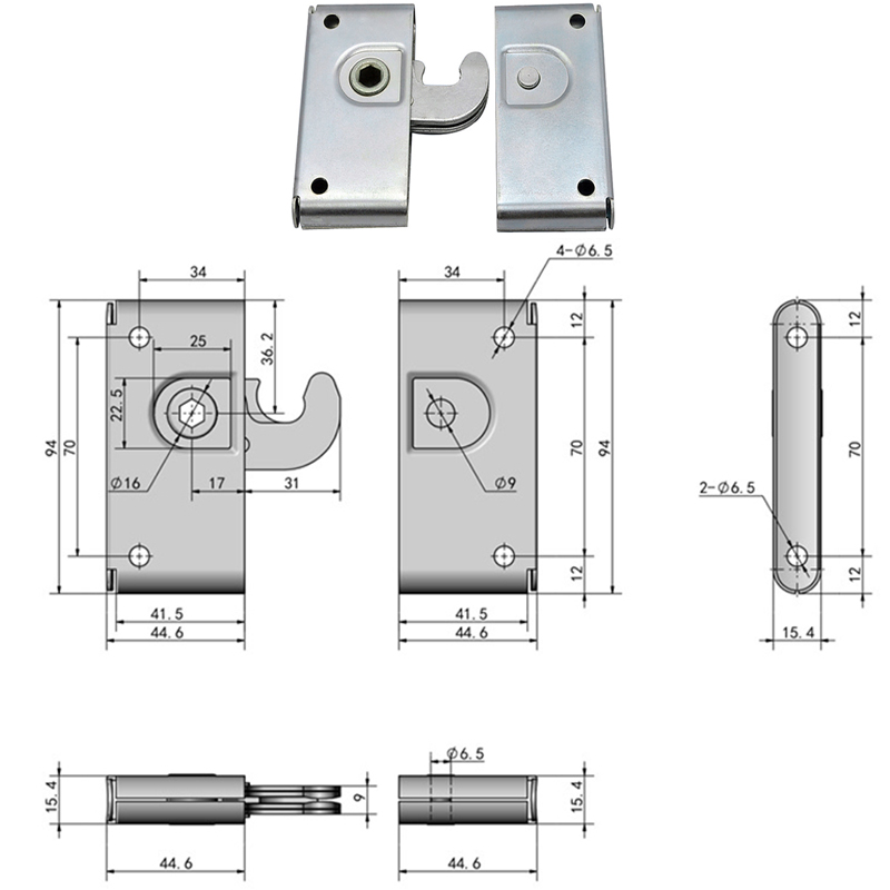 Защелка притяжки утюга R5 сверхмощная Lockable для радиотехнической аппаратуры дисплея СИД