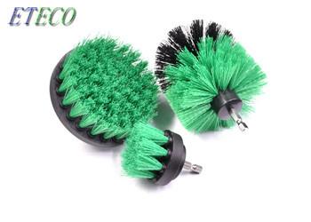 Green Carpet Cleaning Drill Scrub Brush 3pcs Ultimate Compatibility
