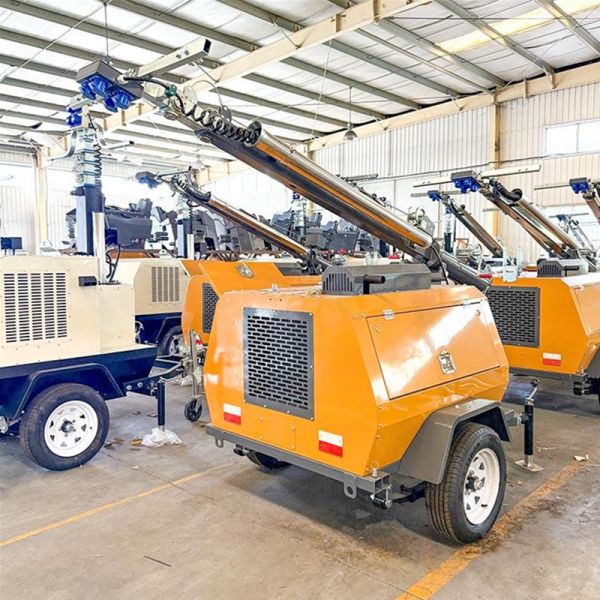 Mining Mobile Light Tower Remote Locations Diesel Generator Light Tower Industrial Light Tower for Sale