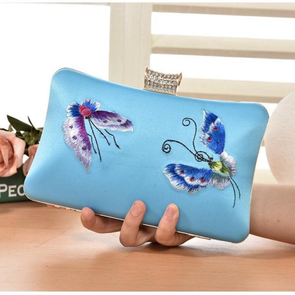 European and American vintage evening bags embroidered clutch bride