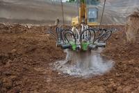 Máquina de empuje de pilas hidráulicas triturador de pilas de hormigón triturador de pilas hidráulicas para excavadoras