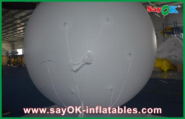 White Light 0.18mmPVC Inflatable Giant Commerical Helium Ballon Outdoor Advertising