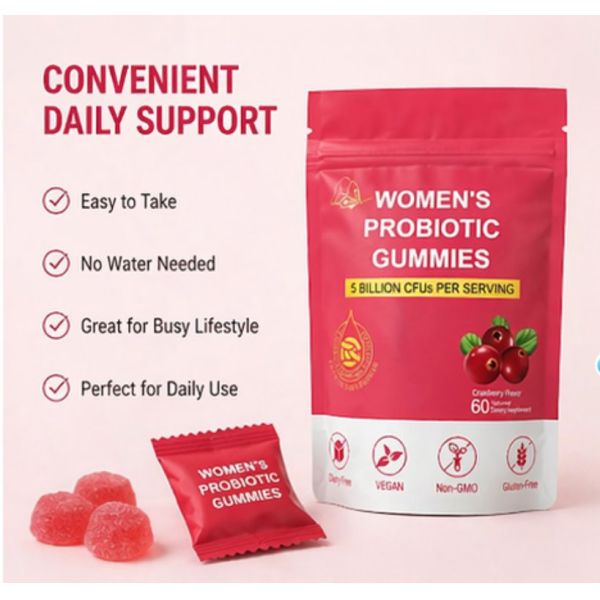 Custom Vegan Non GMO Gluten Free Probiotic Gummies For Women'S Gut Health