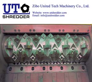 Single Shaft Crusher S48250 automatic Plastic, tire, wood, metal, cable shredding machine crusher