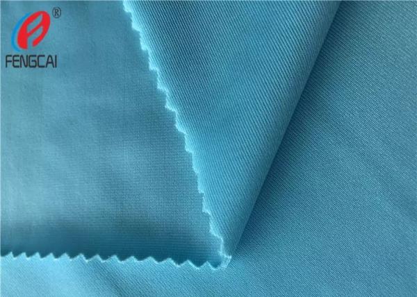 Solid Colour 86% Polyester 14% Spandex Fabric 4 Way Stretch Knitted