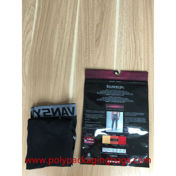 Antistatic Plastic Bags With Hooks 4 Colors Gravure Printing SGS Reach ROHS