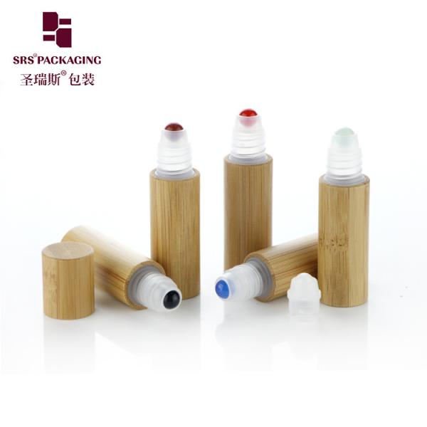 BPP-5ML Bamboo Empty Roller Ball Applicator Bottle For Cosmetic Skincare